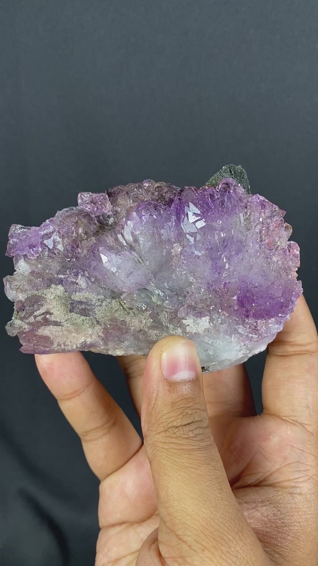 Rare Amethyst from Karur Natural Mineral Specimen # B 6852