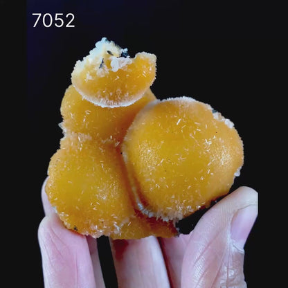 Thomsonite Orange Rare Find Natural Mineral Specimen # B 7052