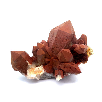 Red Quartz cluster Natural Mineral Specimen # B 6978