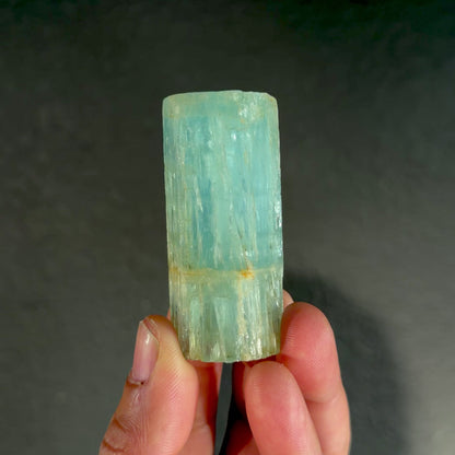 Natural Blue Aquamarine Crystal from Karur, India | Rare Raw Beryl Mineral Specimen | Collector Gemstone # DKT5