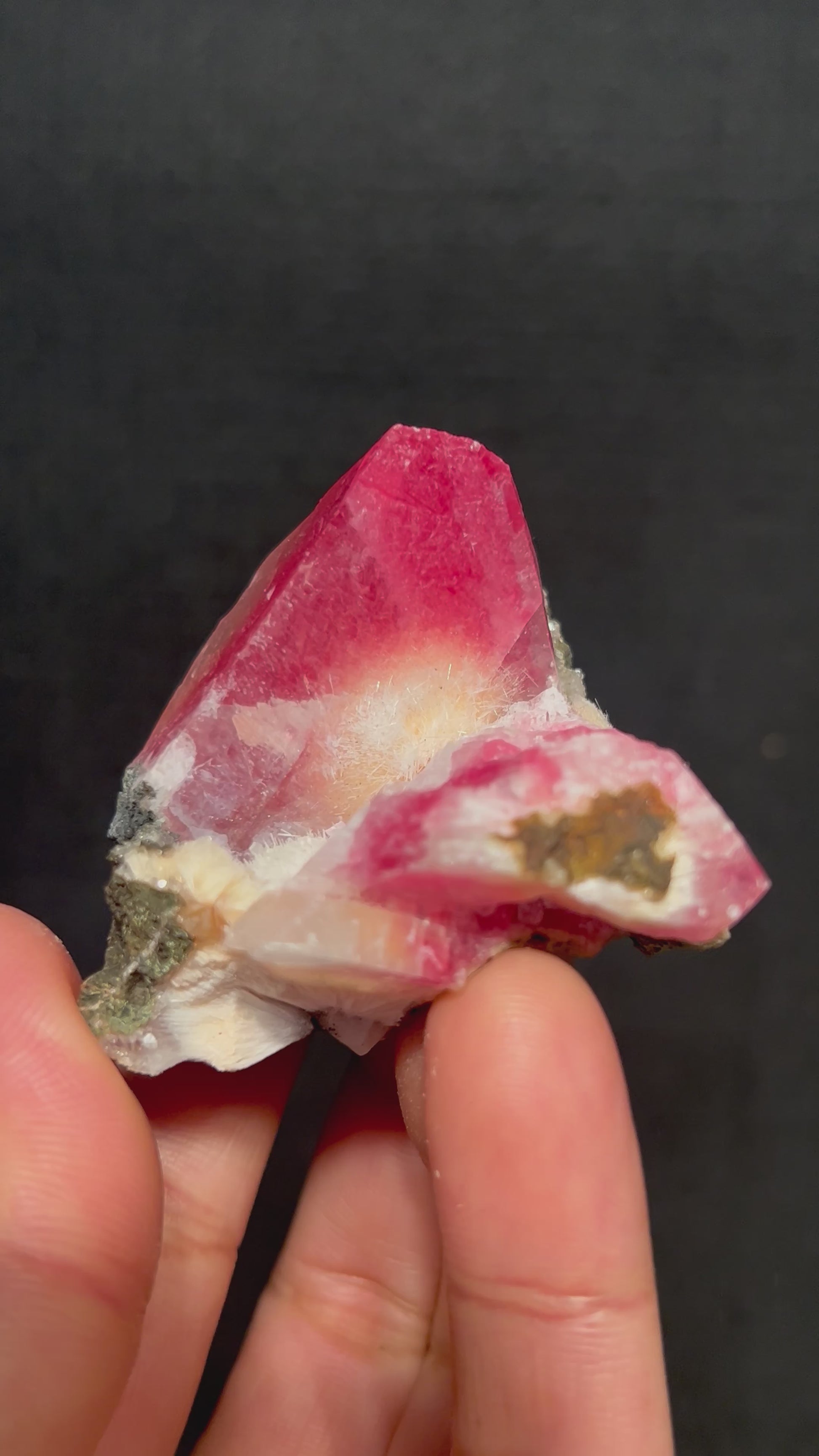 Rare Huge Moldy Raspberry Calcite with Mesolite Natural Mineral Specimen. # GG6 Calcite Superb Minerals