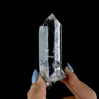 Gemmy Himalayan Clear Quartz Crystal with Sharp Facets - Fine Cabinet Specimen from Himachal Pradesh, India # DKT204