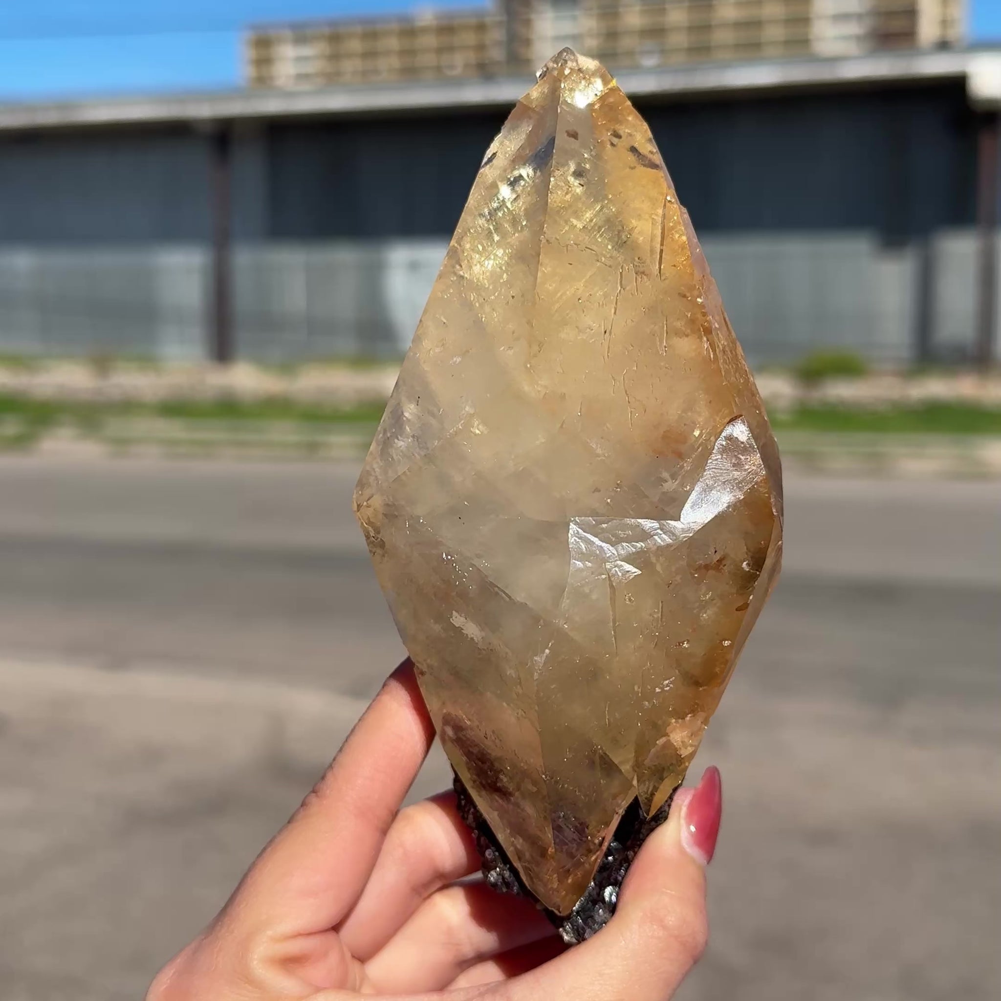 Collector Grade Calcite Elwood Mine USA | Natural Golden Calcite Specimen | Investment Mineral Display Piece | # DKT24