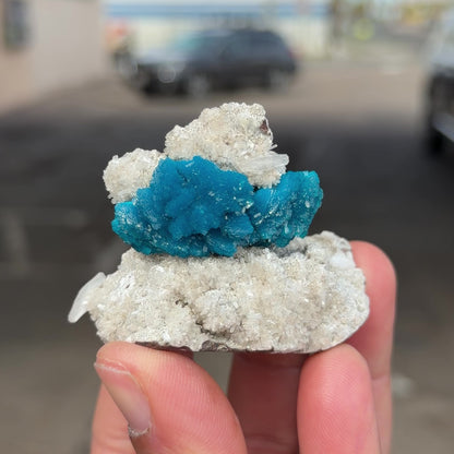 Rare Cavansite Self Standing Specimen from Wagholi Pune India # DKT10