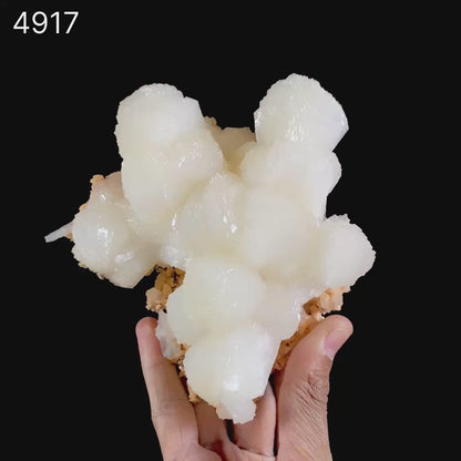 Stilbite Lusterous on Heulandite Natural Mineral Specimen  # B 4917