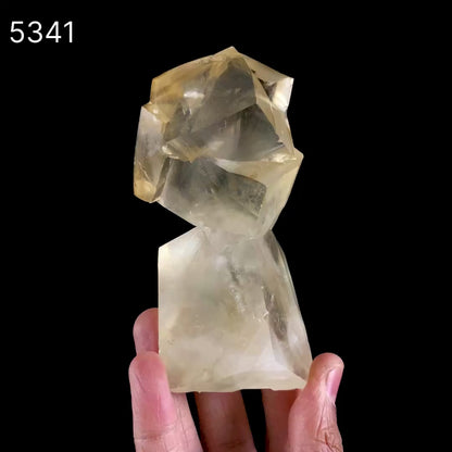 Rare Top-Grade Yellow Transparent Calcite Crystal – Jalgaon, Maharashtra, India | Collector Mineral Specimen # B 5341