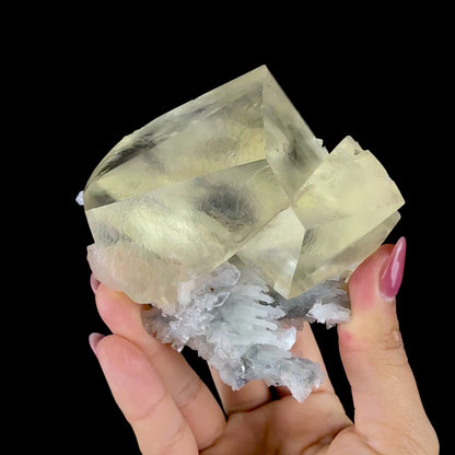 Gemmy Calcite with Stilbite & Chalcedony Matrix - Fine Collector’s Specimen from Jalgaon, India #DKT157