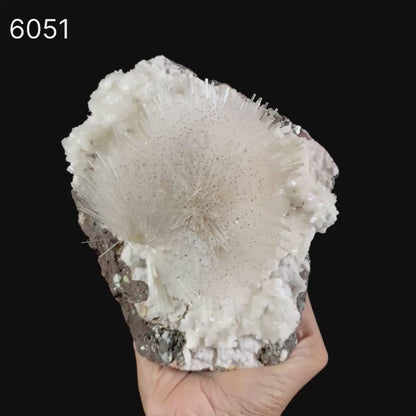 Mesolite on Heulandite Free Standing Natural Mineral Specimen # B 6051