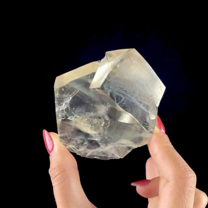 Clear Calcite Natural Mineral Specimen from Jalgaon, Maharashtra DKT115