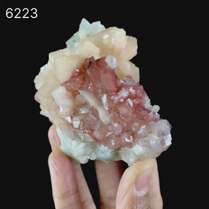 Heulandite Bow with Stilbite Natural Mineral Specimen # B 6223