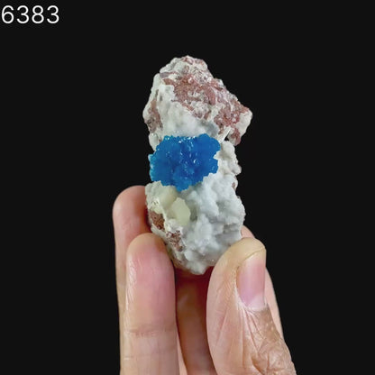 Cavansite on Heulandite (Rare Find) Natural Mineral Specimen # B 6383