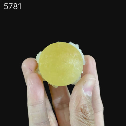 Fluorite balls on MM Quartz Natural Mineral Specimen # B 5781