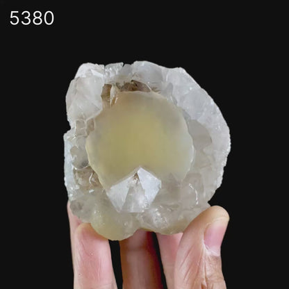 Fluorite ball on MM Quartz Natural Mineral Specimen # B 5380
