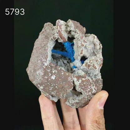 Pentagonite on Chalcedony Rare Find Natural Mineral Specimen # B 5793