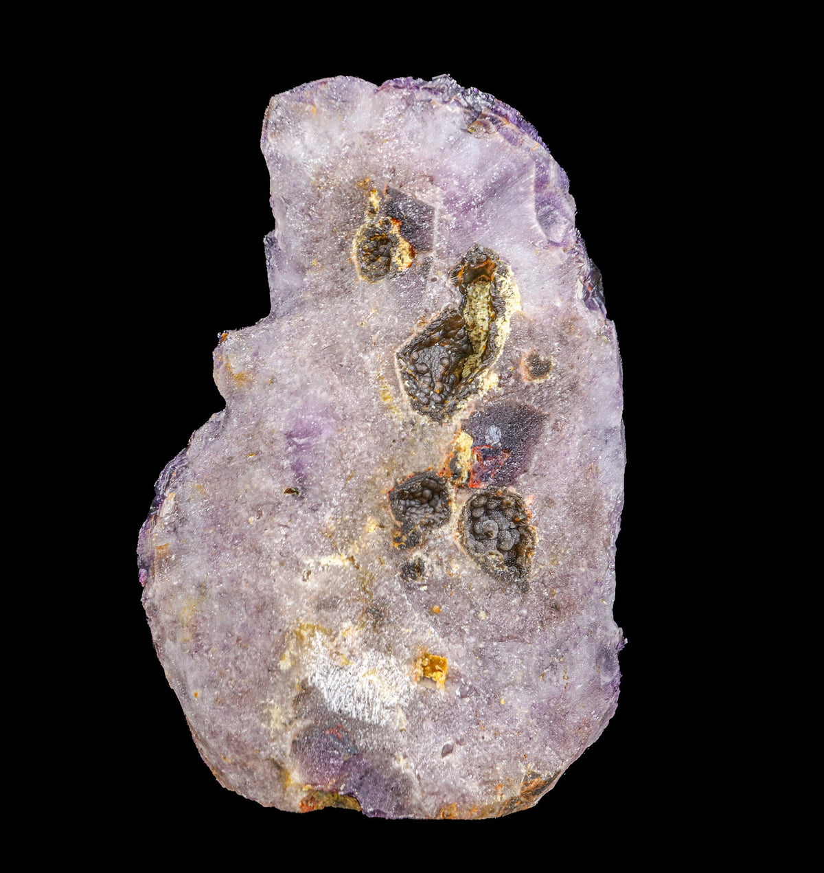 Rare Alien Amethyst Crystal Cluster with Botryoidal Goethite Coating – Unique Natural Mineral Specimen from Telangana, India # B 7240 Amethyst Superb Minerals 