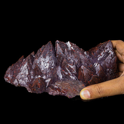 Rare Alien Amethyst with Red Hematite Natural Mineral Specimen # B 7100