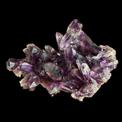 Rare Amatitlán Amethyst Fine Mineral Specimen – Guerrero Mexico 6” Collector Crystal, Natural Deep Purple Amethyst Cluster 400g Display Piece | Global Collector Grade # DKT17 Amethyst Superb Minerals 