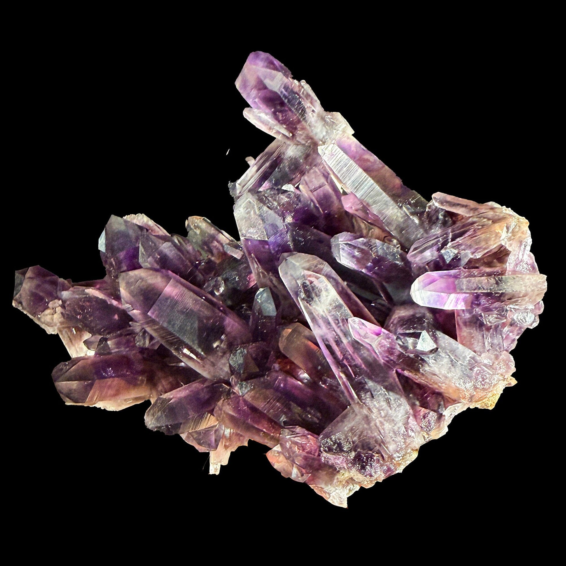 Rare Amatitlán Amethyst Fine Mineral Specimen – Guerrero Mexico 6” Collector Crystal, Natural Deep Purple Amethyst Cluster 400g Display Piece | Global Collector Grade # DKT17 Amethyst Superb Minerals 