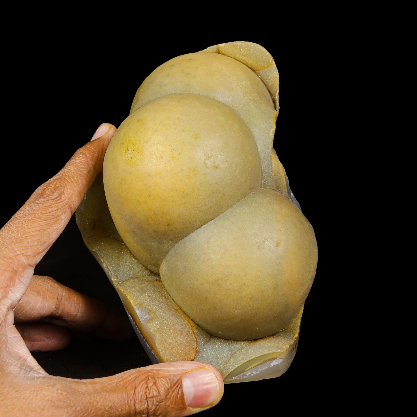 Rare Botryoidal Agatized Chalcedony Mineral Specimen – Natural Indian Crystal Cluster for Collectors # B 7072 Thomsonite Superb Minerals 