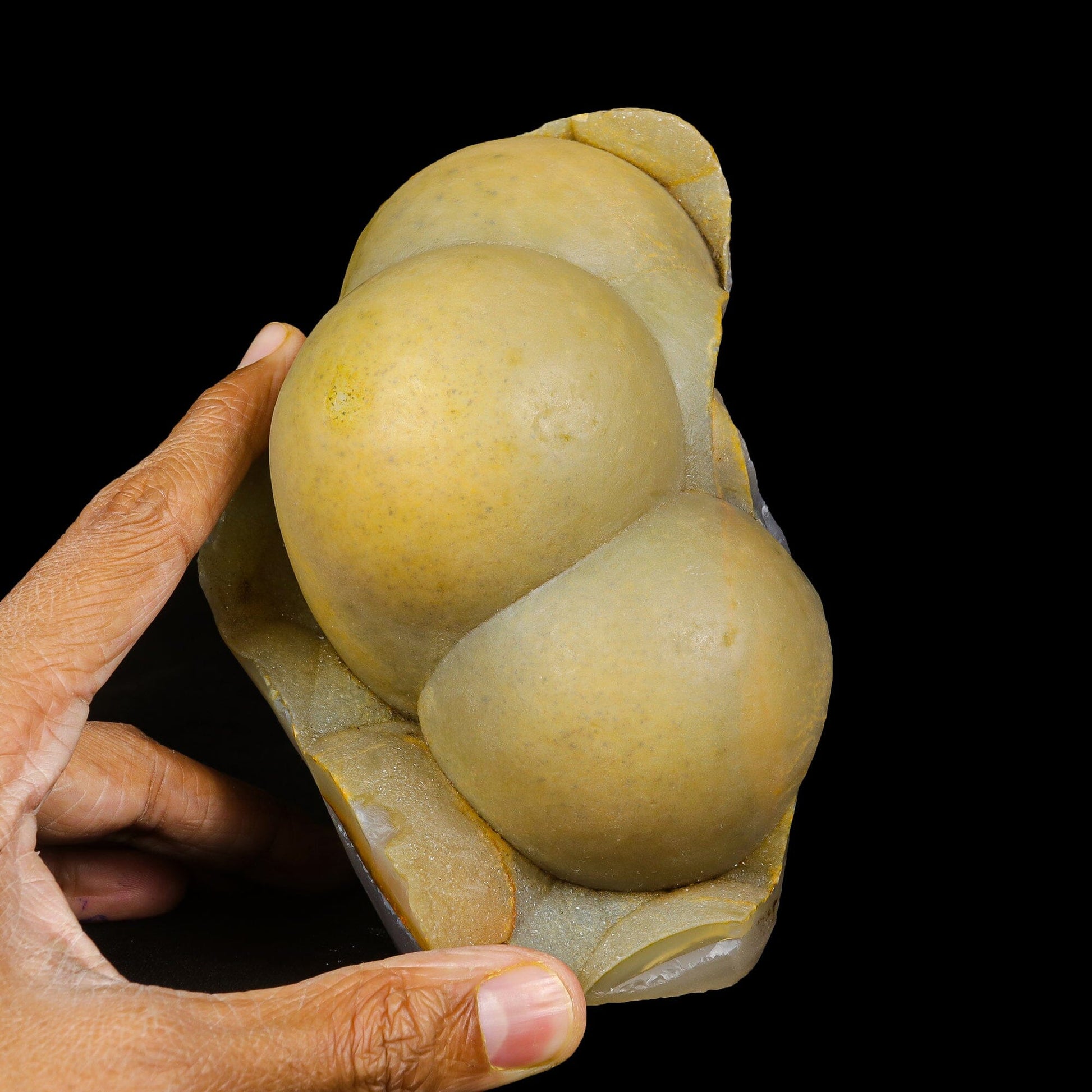 Rare Botryoidal Agatized Chalcedony Mineral Specimen – Natural Indian Crystal Cluster for Collectors # B 7072 Thomsonite Superb Minerals 