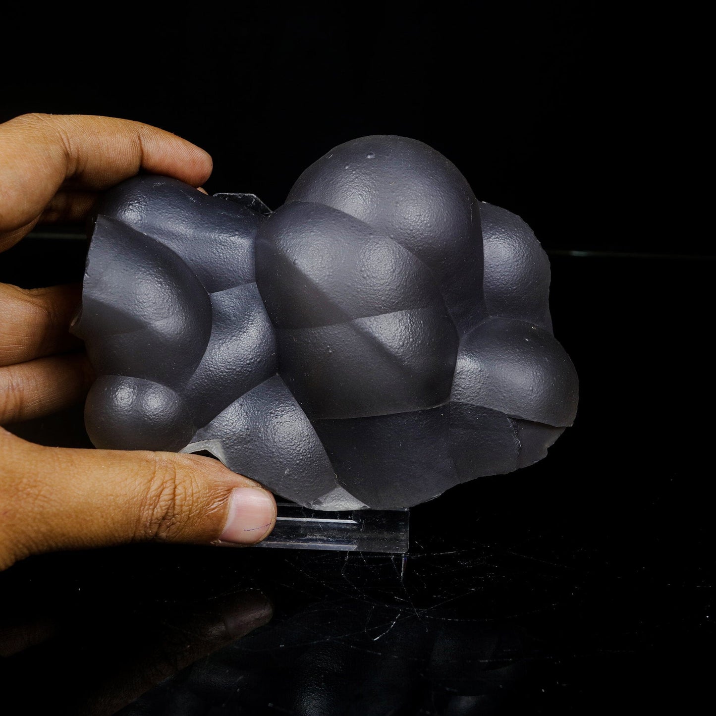 Rare Botryoidal Agatized Chalcedony Mineral Specimen – Natural Indian Crystal Cluster for Collectors # B 7109 Chalcedony Superb Minerals 