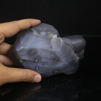 Rare Botryoidal Agatized Chalcedony Mineral Specimen – Natural Indian Crystal Cluster for Collectors # B 7109 Chalcedony Superb Minerals 