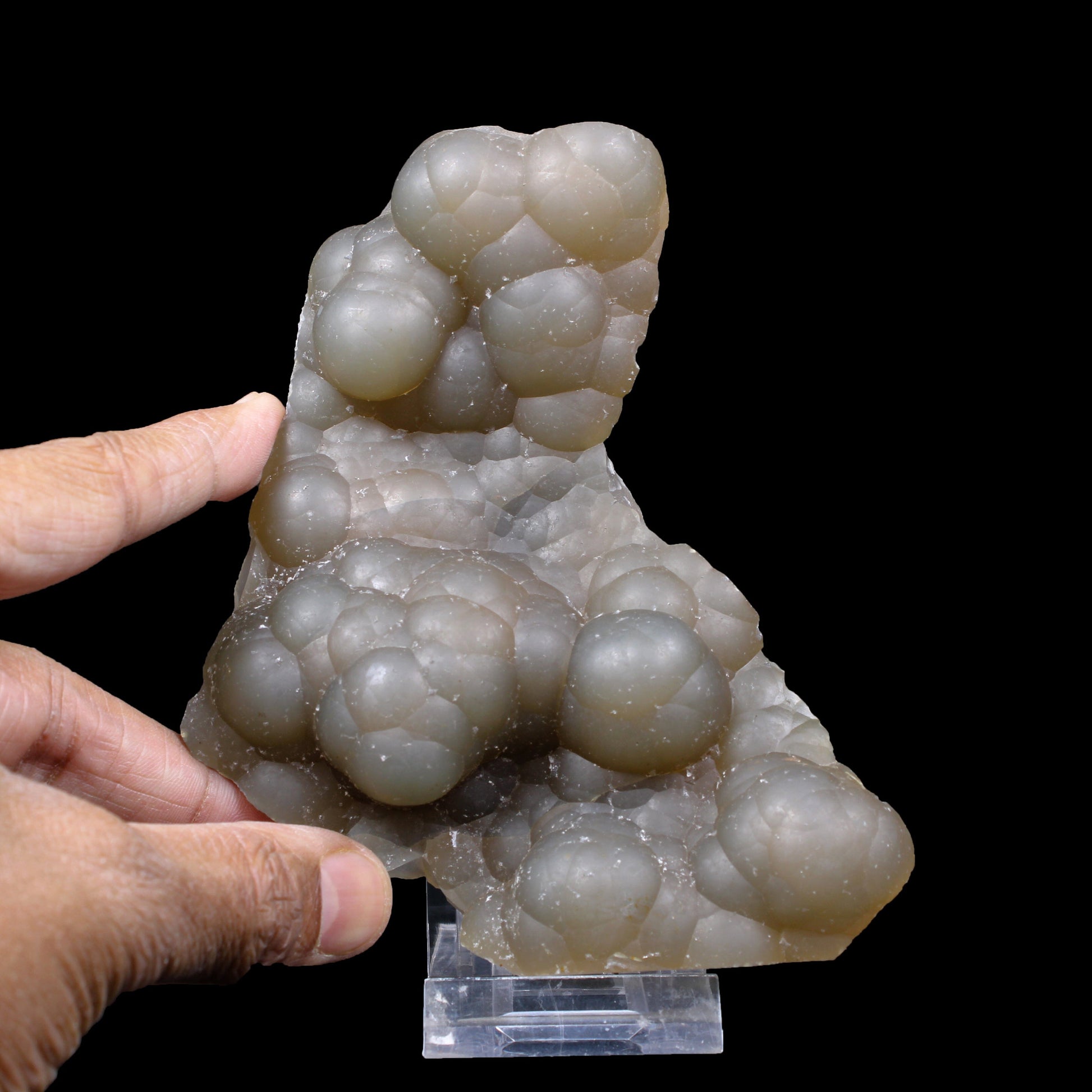 Rare Botryoidal Agatized Chalcedony Mineral Specimen – Natural Indian Crystal Cluster for Collectors # B 7138 Chalcedony Superb Minerals 