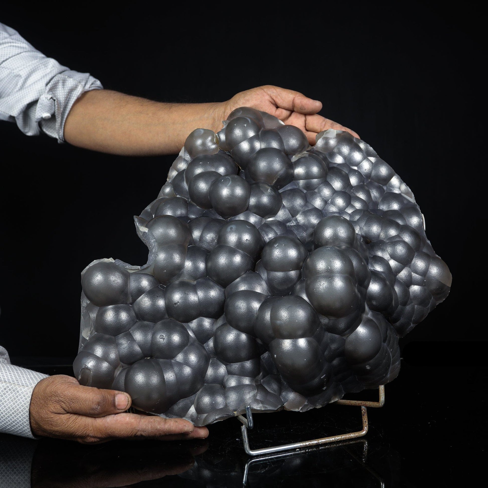 Rare Botryoidal Agatized Chalcedony Mineral Specimen – Natural Indian Crystal Cluster for Collectors # USA 1 Chalcedony Superb Minerals 