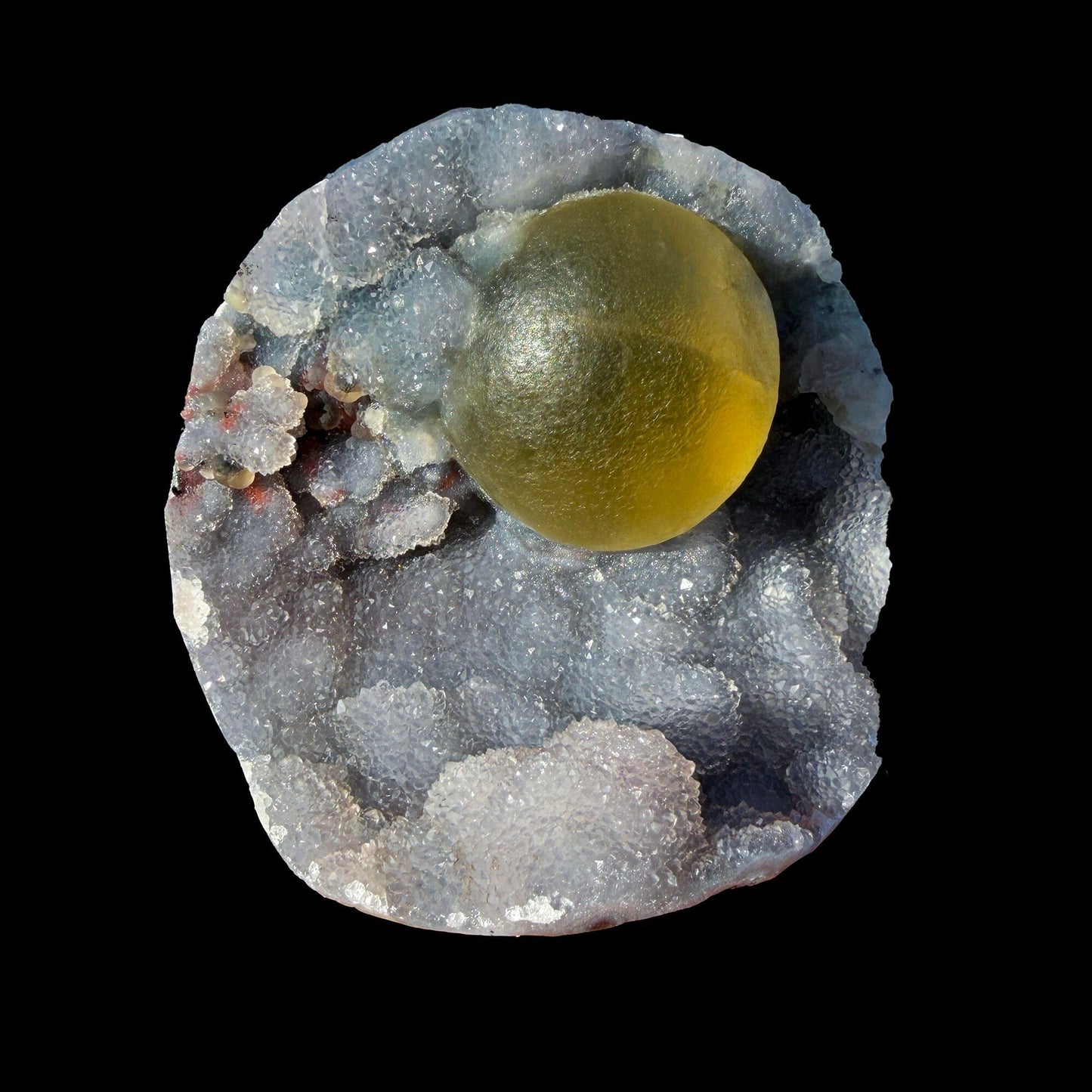 Rare Botryoidal Fluorite on Quartz Crystal Cluster – Nashik India Natural Mineral Specimen # DKT12 Fluorite Superb Minerals 