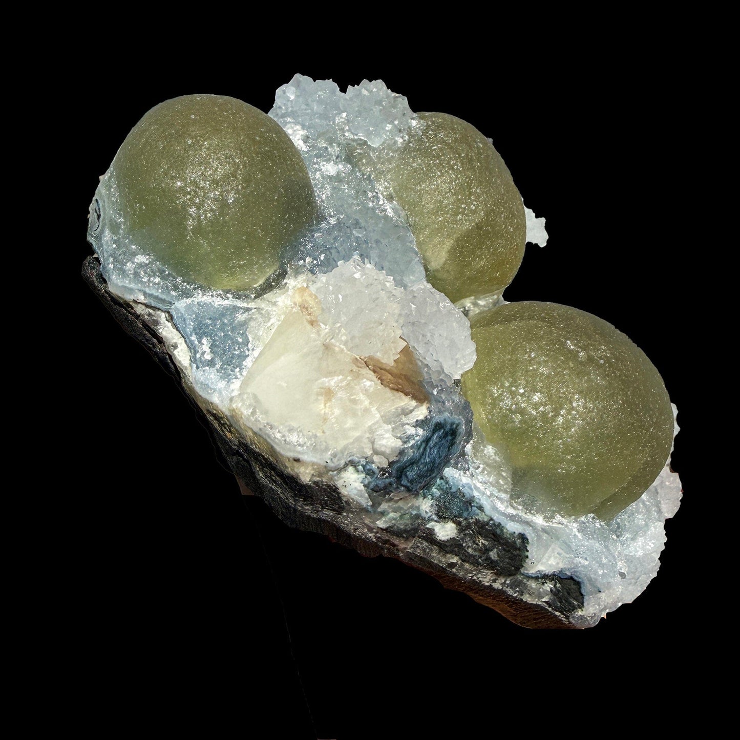 Rare Botryoidal Green Fluorite on Crystal Matrix – Natural Indian Mineral Specimen | Collector Grade | # DKT23