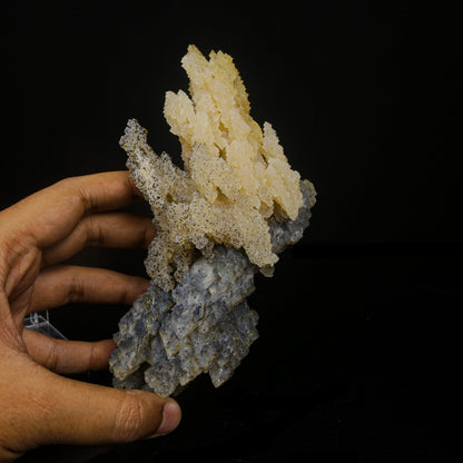 Rare Calcite with Chalcedony | Unique Indian Mineral Formation# B 7080