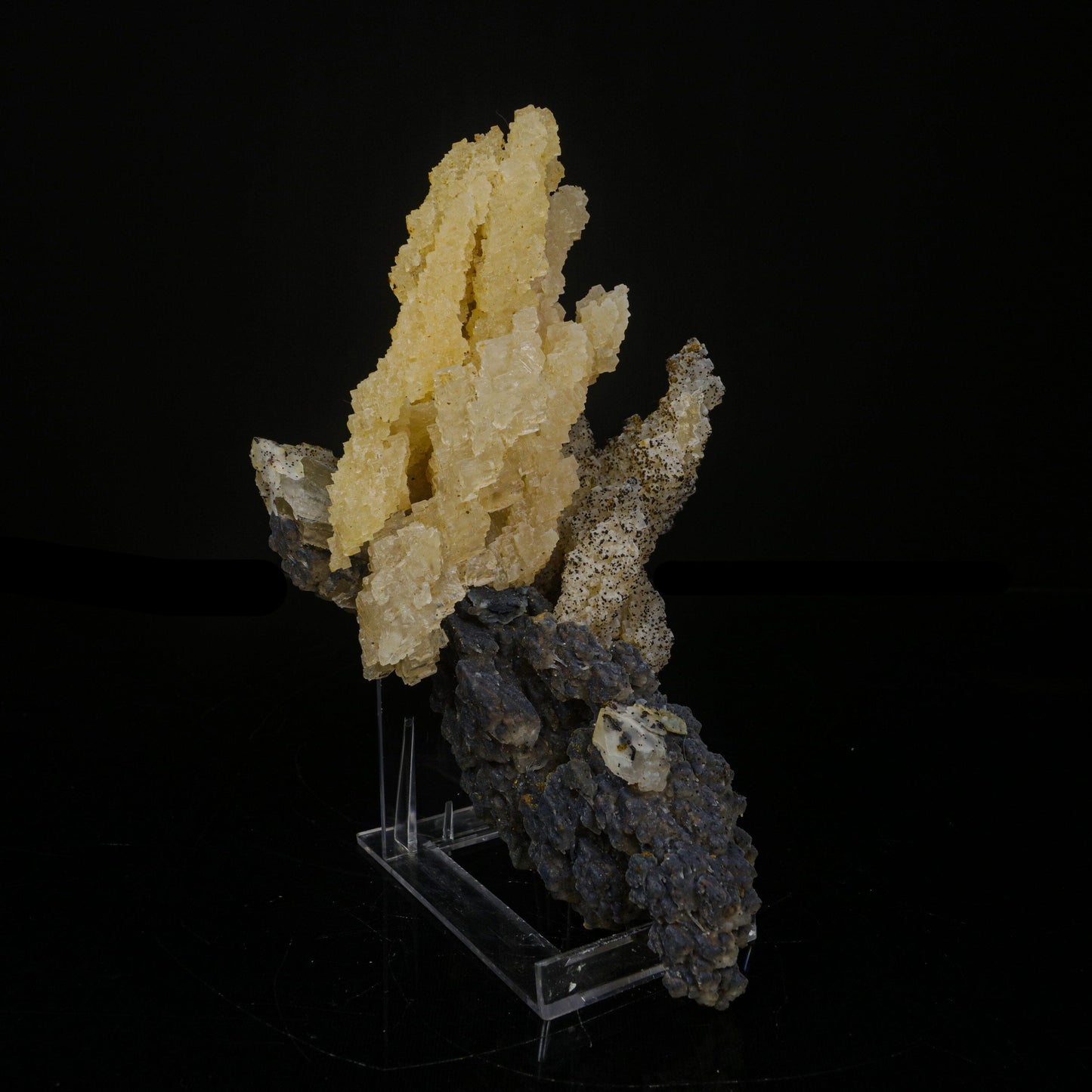 Rare Calcite with Chalcedony | Unique Indian Mineral Formation# B 7080