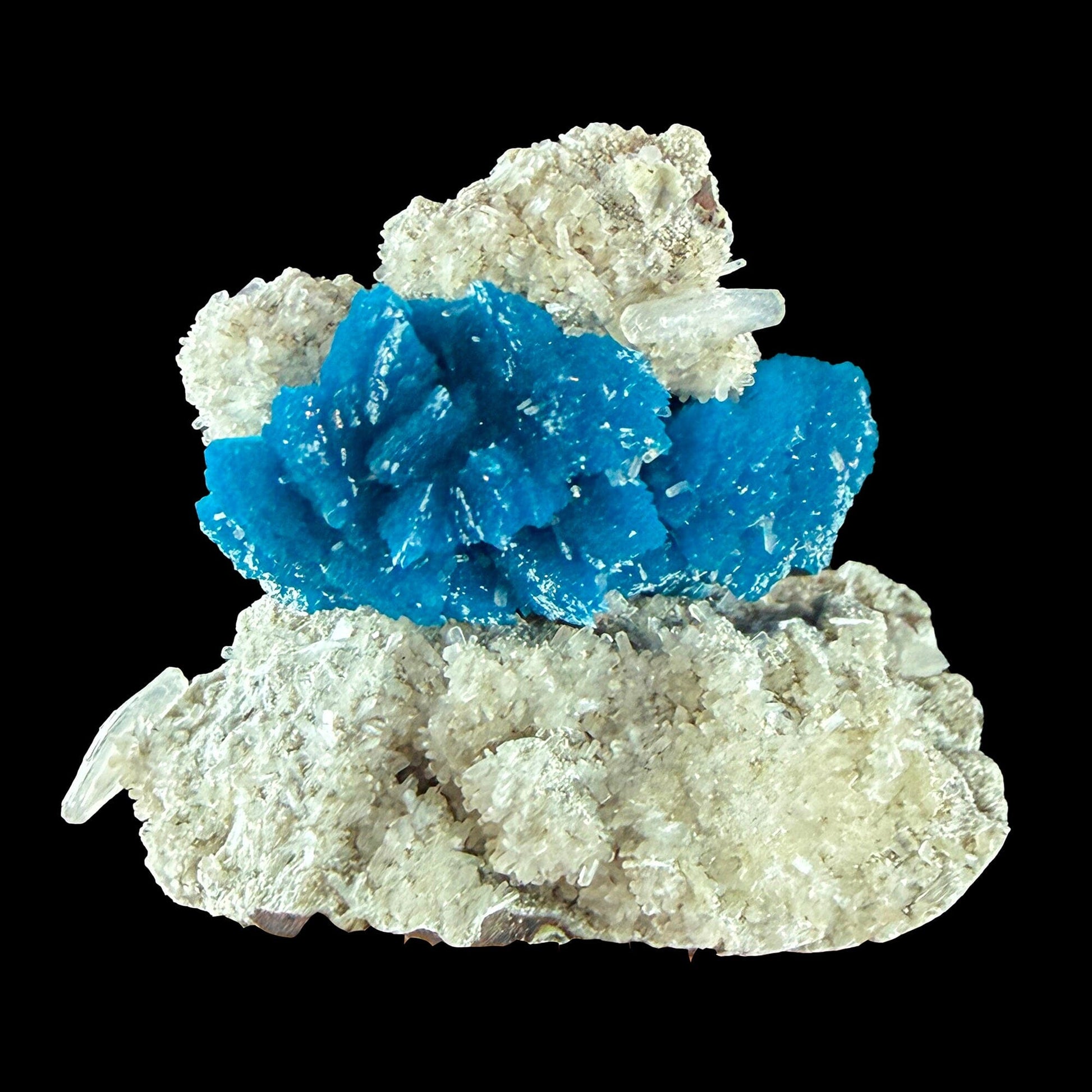 Rare Cavansite Self Standing Specimen from Wagholi Pune India # DKT10 Cavansite Superb Minerals 