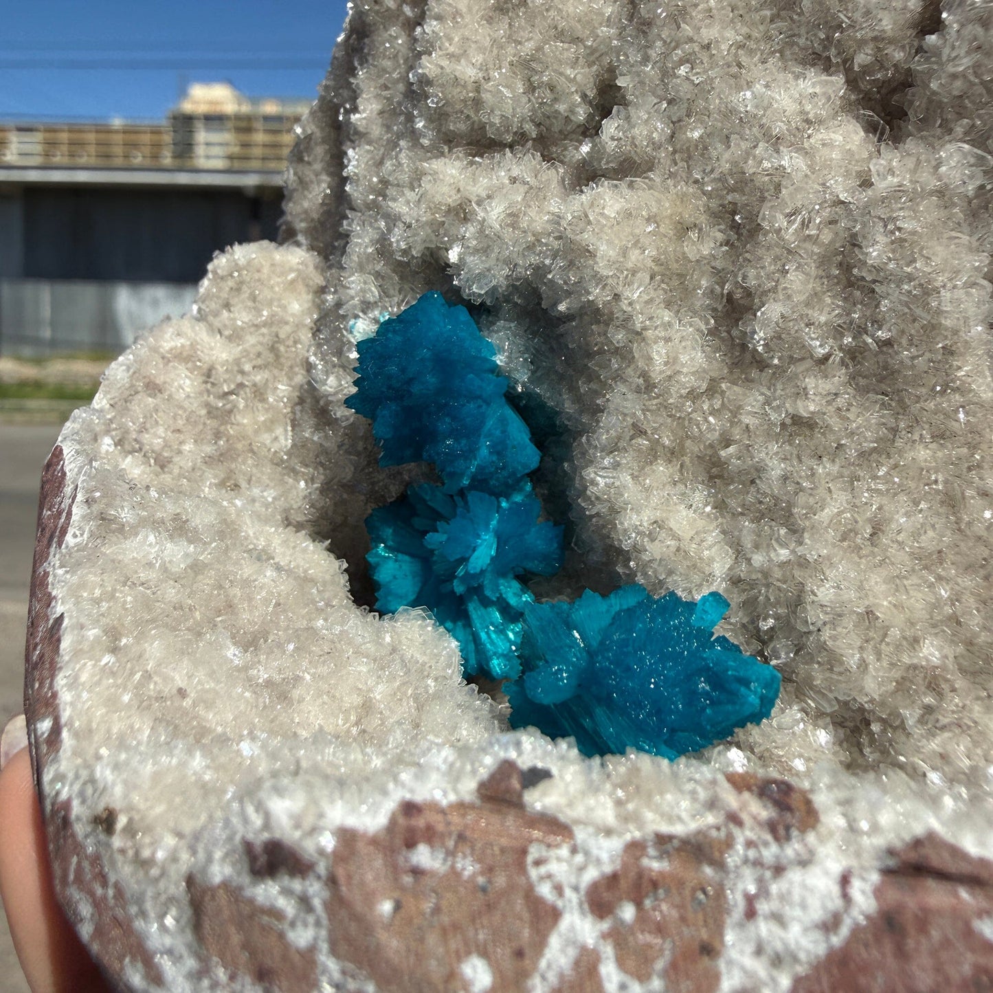 Rare Cavansite Shimmering Heulandite – Self Standing Lustrous Crystal Mineral Specimen from India | Collector Display Piece # DKT59 Cavansite Superb Minerals 