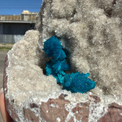 Rare Cavansite Shimmering Heulandite – Self Standing Lustrous Crystal Mineral Specimen from India | Collector Display Piece # DKT59 Cavansite Superb Minerals 