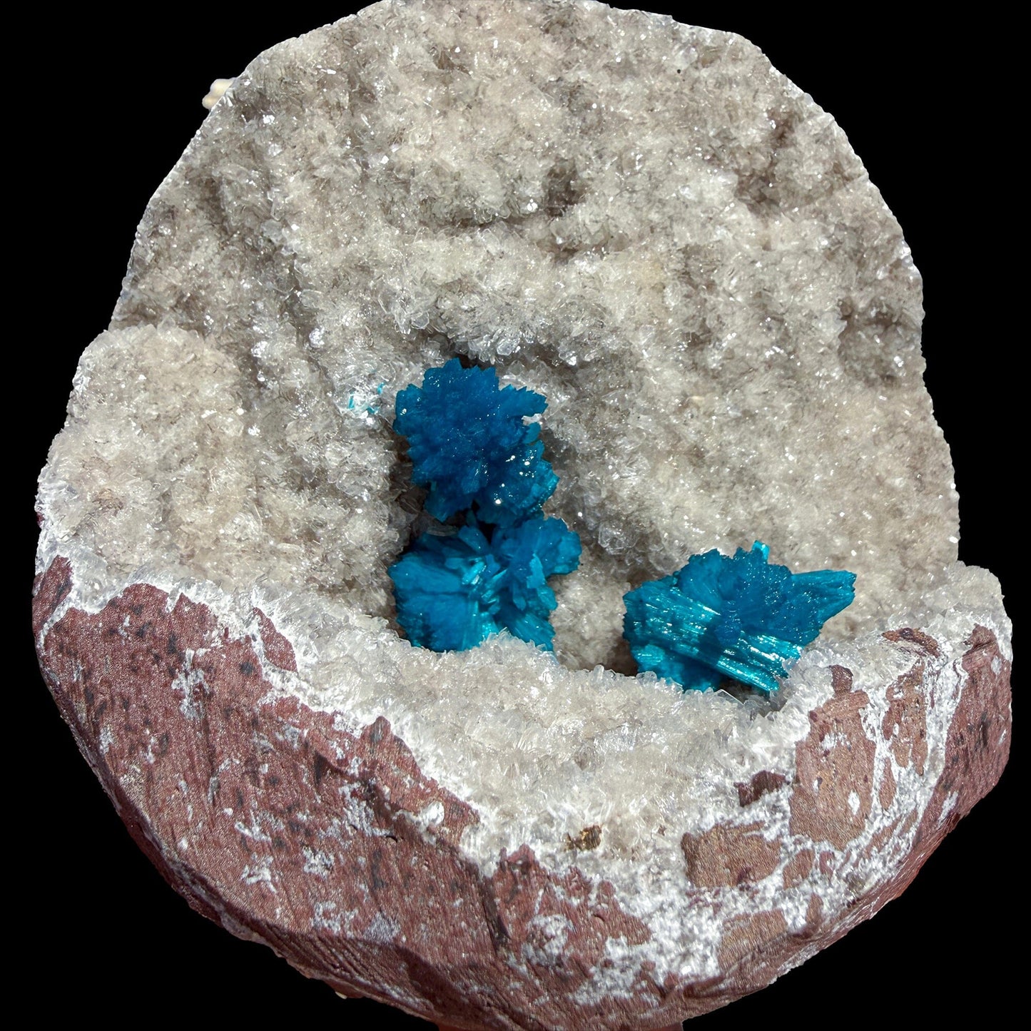 Rare Cavansite Shimmering Heulandite – Self Standing Lustrous Crystal Mineral Specimen from India | Collector Display Piece # DKT59 Cavansite Superb Minerals 