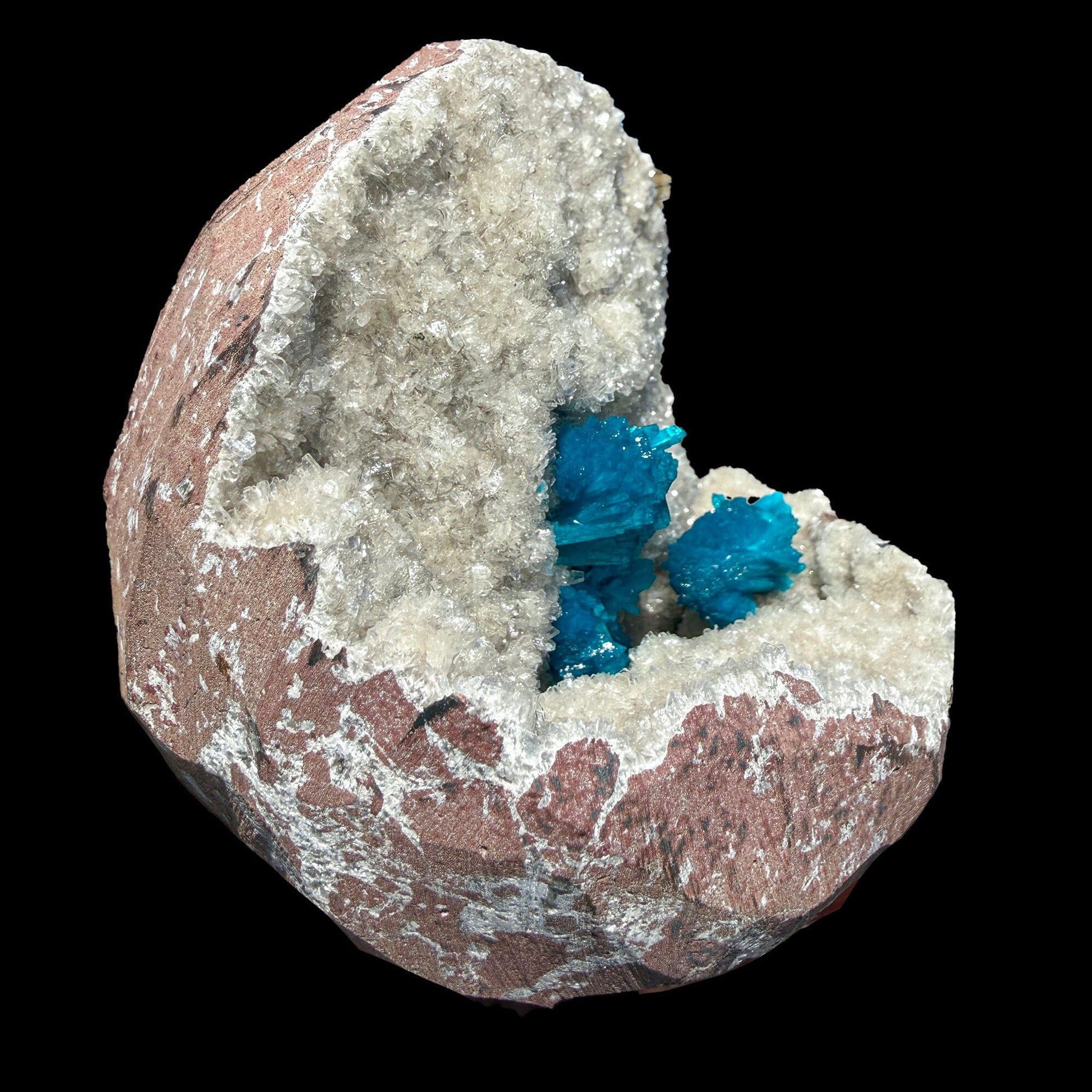 Rare Cavansite Shimmering Heulandite – Self Standing Lustrous Crystal Mineral Specimen from India | Collector Display Piece # DKT59 Cavansite Superb Minerals 