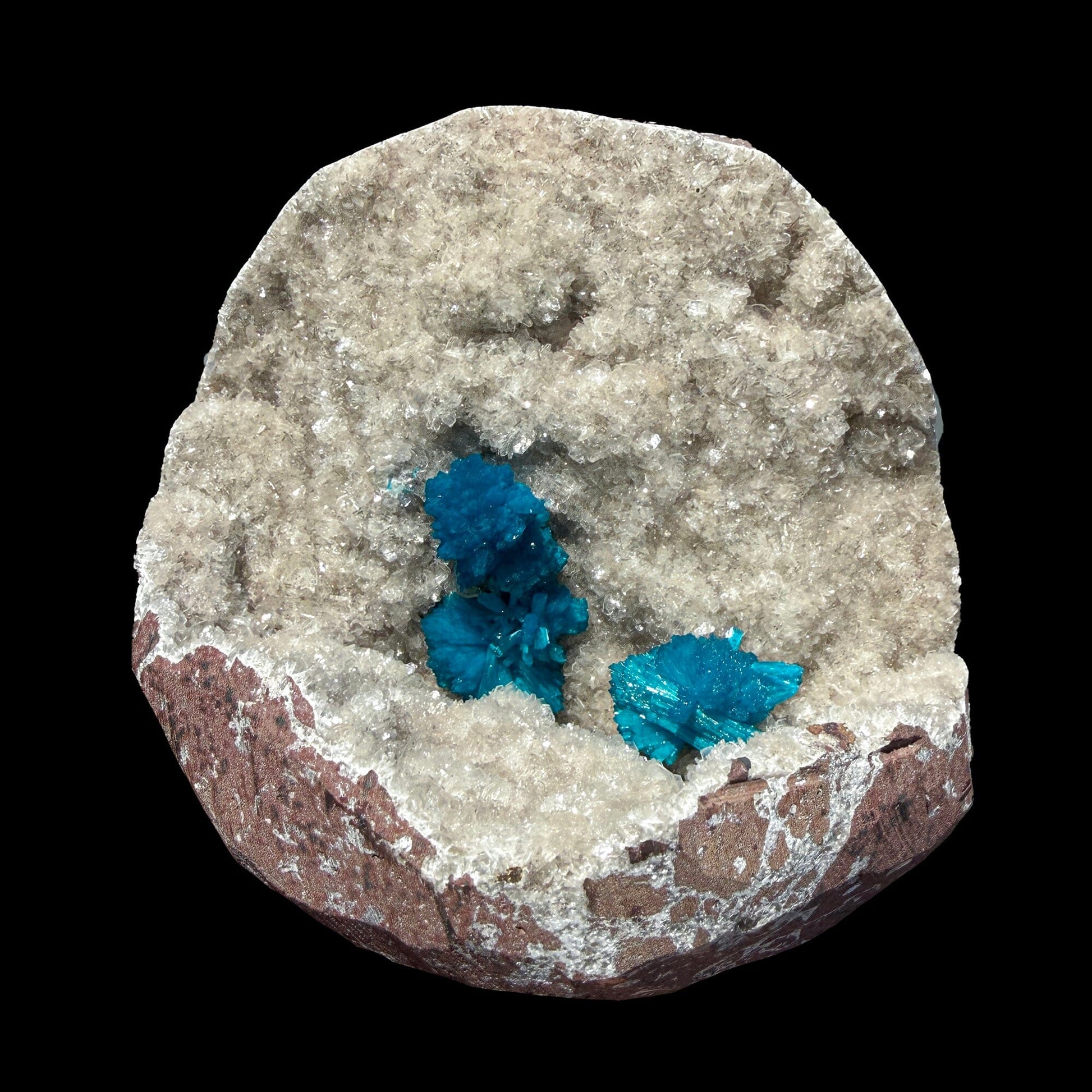 Rare Cavansite Shimmering Heulandite – Self Standing Lustrous Crystal Mineral Specimen from India | Collector Display Piece # DKT59 Cavansite Superb Minerals 