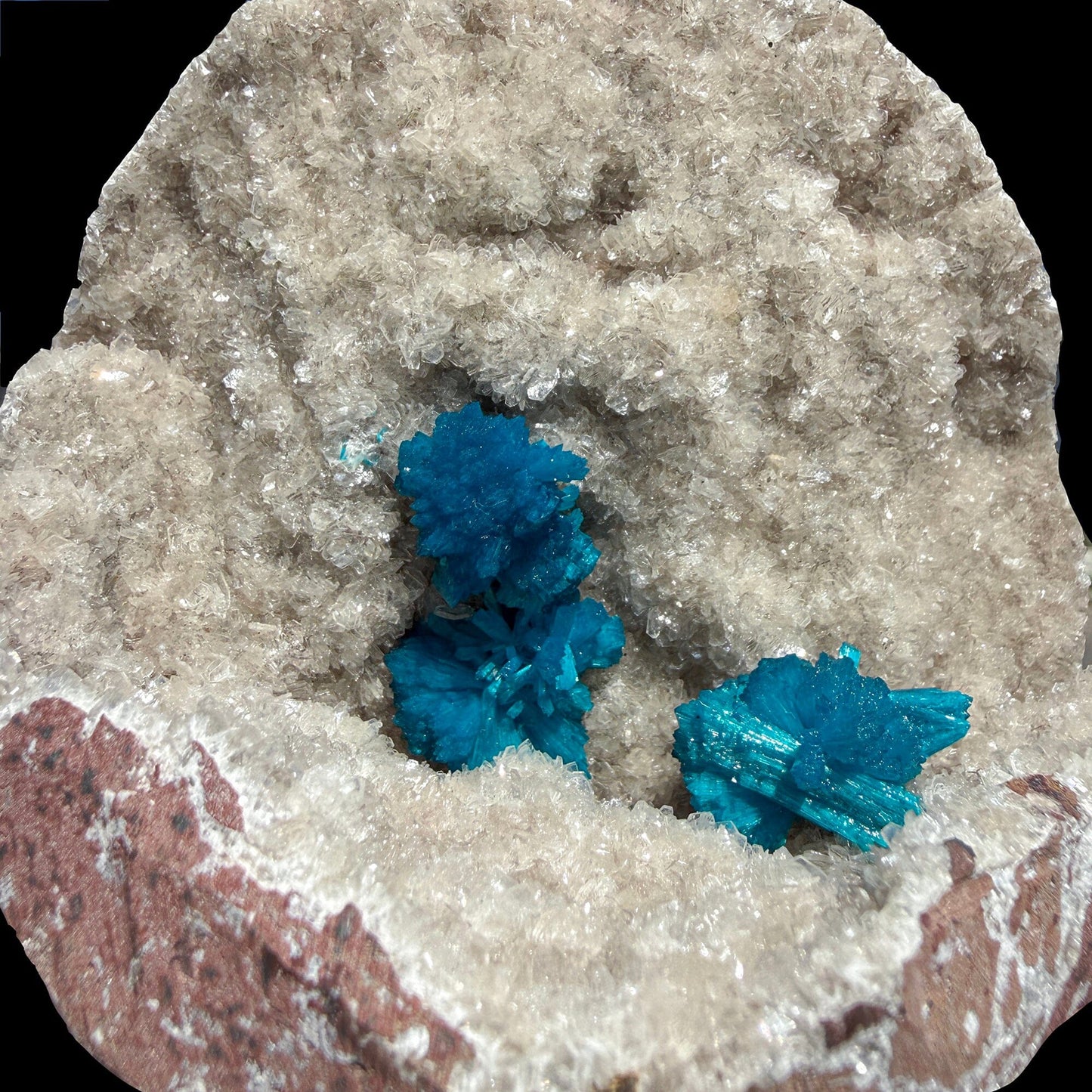 Rare Cavansite Shimmering Heulandite – Self Standing Lustrous Crystal Mineral Specimen from India | Collector Display Piece # DKT59 Cavansite Superb Minerals 