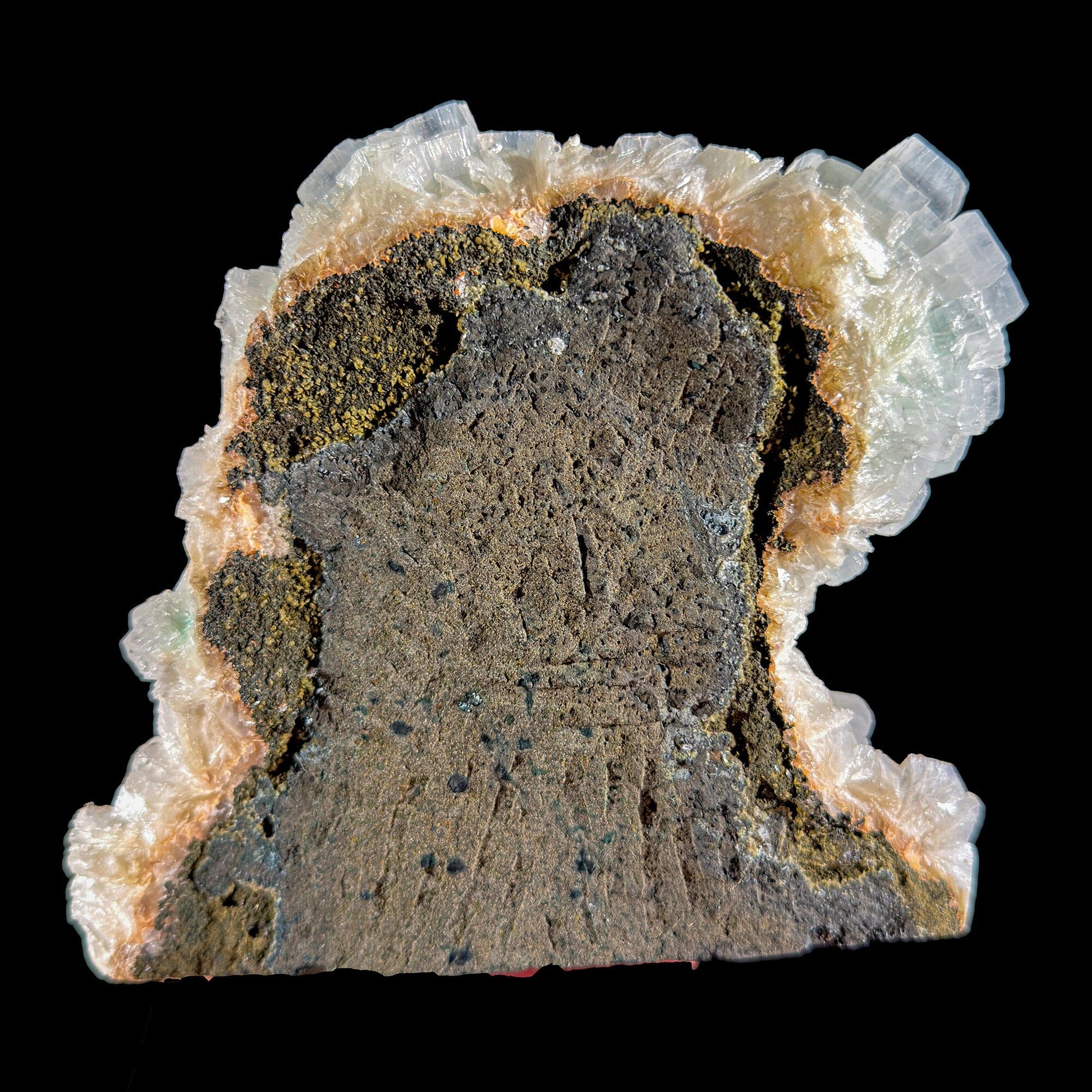 Rare Disco Ball Green Apophyllite with Stilbite & Mordenite – Self Standing Zeolite Crystal Cluster | Ahmednagar, India # DKT2 Marshy Apophyllite Superb Minerals 