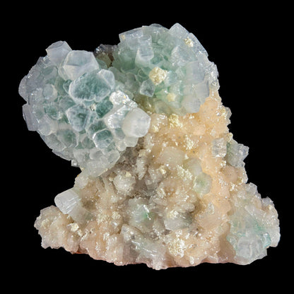 Rare Disco Ball Green Apophyllite with Stilbite & Mordenite – Self Standing Zeolite Crystal Cluster | Ahmednagar, India # DKT2 Marshy Apophyllite Superb Minerals 
