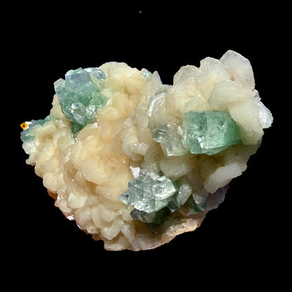 Rare Disco Ball Green Apophyllite with Stilbite Natural Mineral Specimen from Ahmednagar, Maharashtra, India DKT75 Apophylite Superb Minerals 