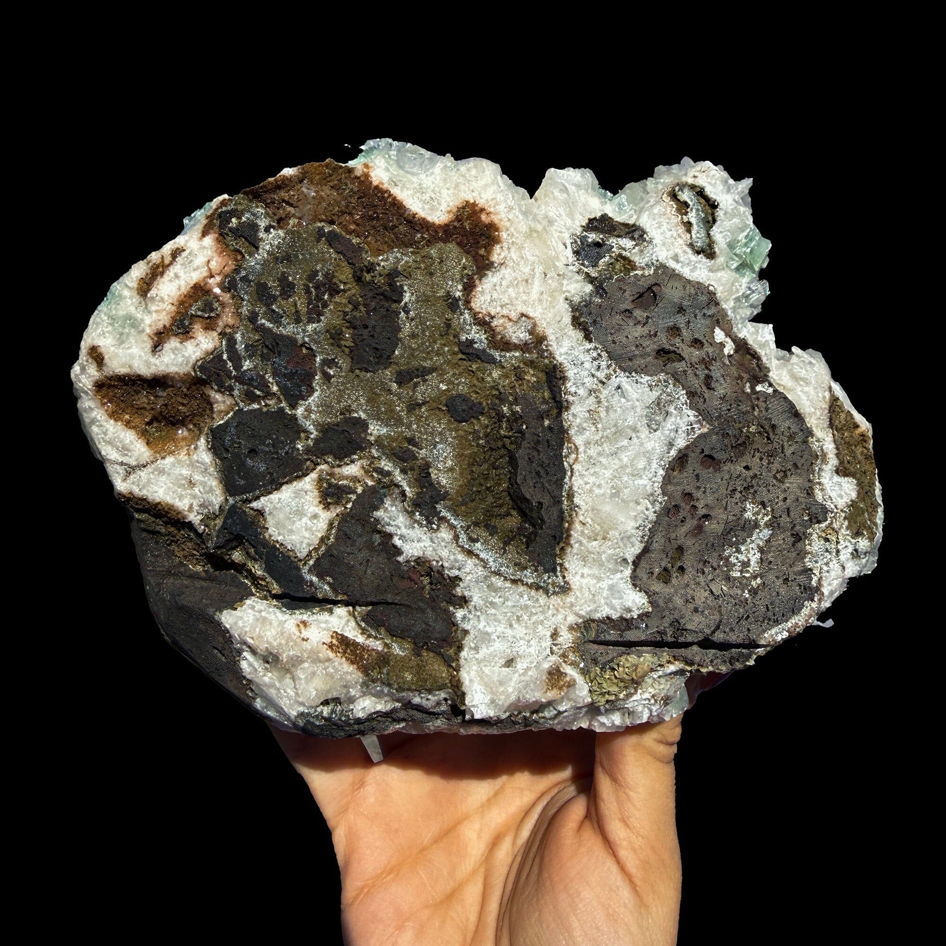 Rare Disco Ball Green Apophyllite with Stilbite – Zeolite Crystal Cluster | Ahmednagar, India # DKT29 Marshy Apophyllite Superb Minerals 
