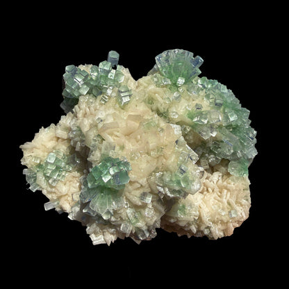 Rare Disco Ball Green Apophyllite with Stilbite – Zeolite Crystal Cluster | Ahmednagar, India # DKT29 Marshy Apophyllite Superb Minerals 