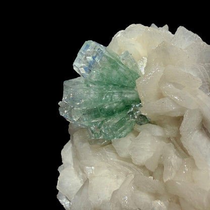 Rare Disco Ball Green Apophyllite with Stilbite – Zeolite Crystal Cluster | Ahmednagar, India # DKT70 Apophyllite Superb Minerals 