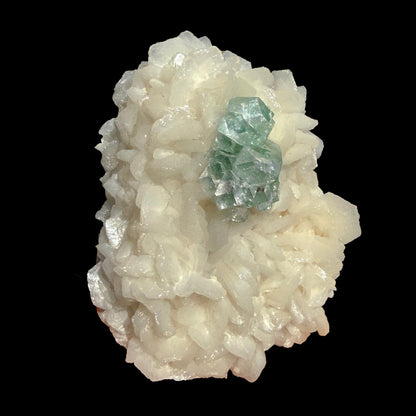 Rare Disco Ball Green Apophyllite with Stilbite – Zeolite Crystal Cluster | Ahmednagar, India # DKT70 Apophyllite Superb Minerals 