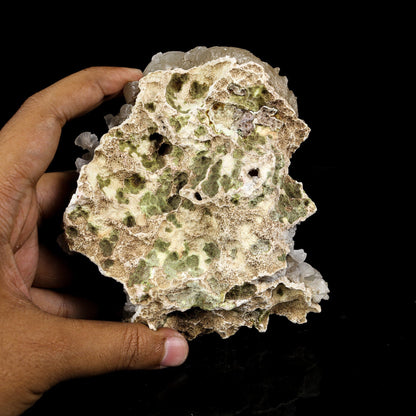 Rare Dual-Habit Golden Stellerite Spheres on Blade Matrix - Jalgaon Mineral Specimen # B 7215 Stellerite Superb Minerals 