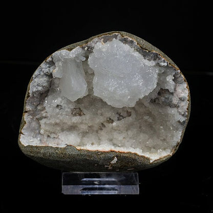 Rare Goosecreekite in Quartz Geode – Premium Indian Zeolite Mineral Specimen # B 7082 Goosecreekite Superb Minerals 