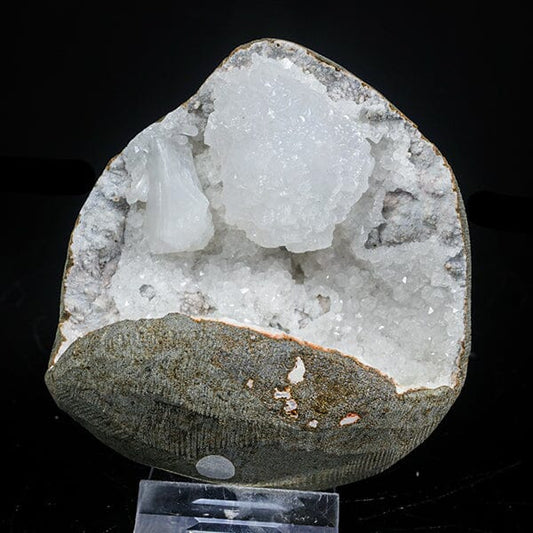 Rare Goosecreekite in Quartz Geode – Premium Indian Zeolite Mineral Specimen # B 7082 Goosecreekite Superb Minerals 