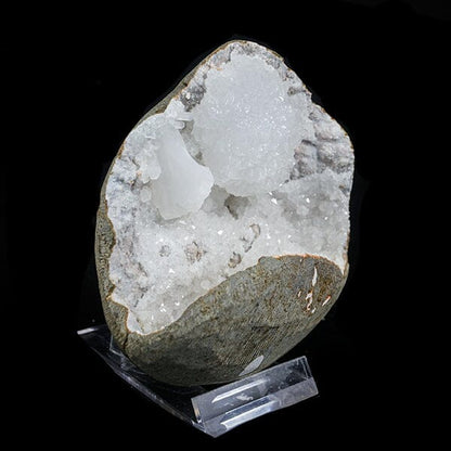 Rare Goosecreekite in Quartz Geode – Premium Indian Zeolite Mineral Specimen # B 7082 Goosecreekite Superb Minerals 